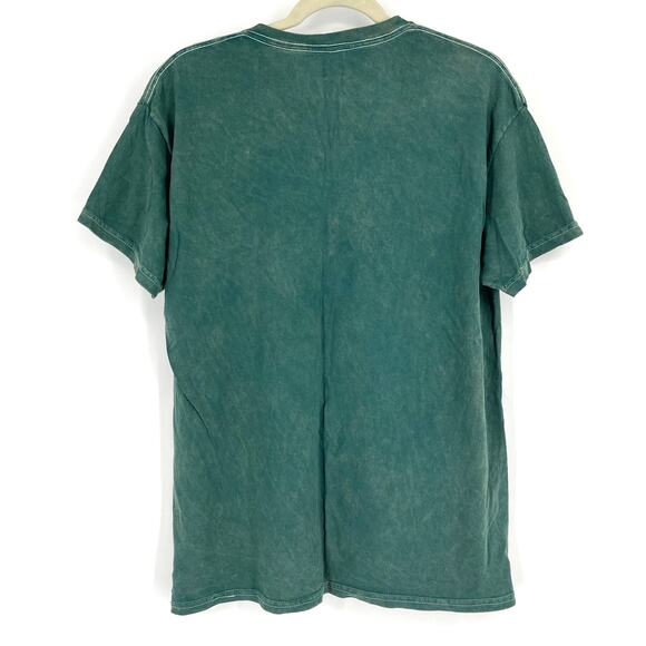 Officially Licensed Nirvana Smiley Face Tee Green Acid Wash Large - Picture 2 of 6